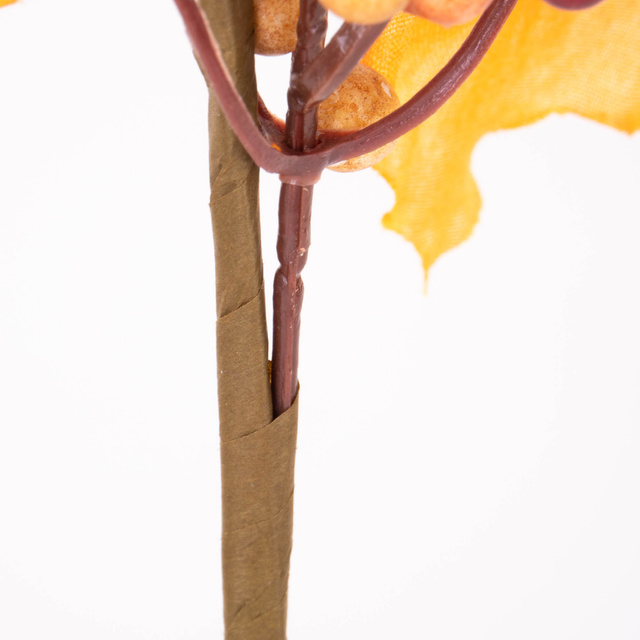 Ramură decorativă pentru aranjament, frunze de toamnă, 60 cm