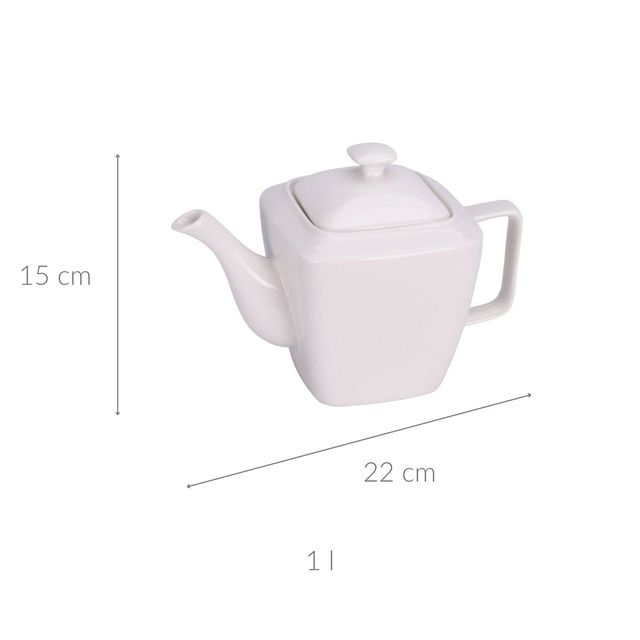 Ceainic din porțelan, 1 l