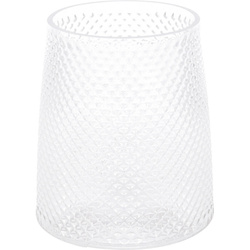 Vaza decorativa scurta din sticla, Ø 13 x 15,5 cm