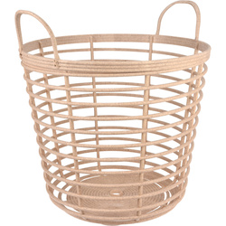 Coș simplu cu mânere de depozitare, Ø 43 x 46 cm