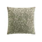 Pernă decorativă, model frunze jacquard, 40 x 40 cm