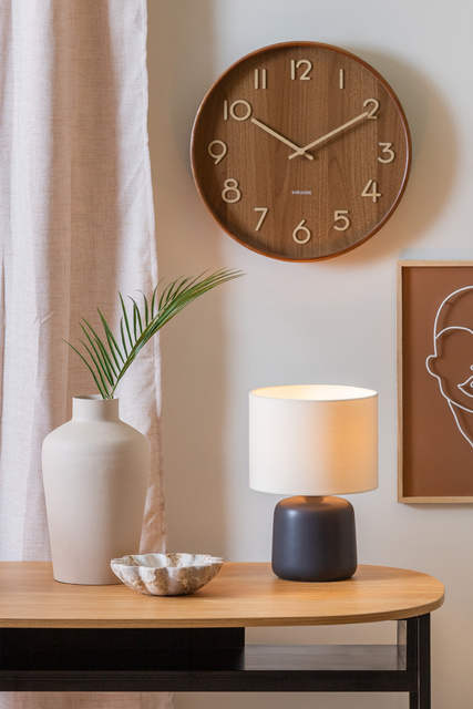 Lampă de masă ALMA bază ceramică, Ø 23 cm