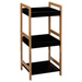 Etajera de baie Natureo, 3 polite din bambus si MDF, 80 cm