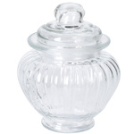 Borcan cu nervuri cu capac