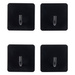 Set de 4 cârlige autoadezive STIKY, oțel inoxidabil