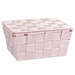 Organizer cu capac ADRIA, recipient pentru baie, WENKO, roz