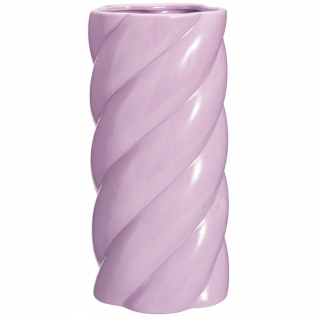 Vază ceramică, Ø 12,5 x 25 cm, violetă