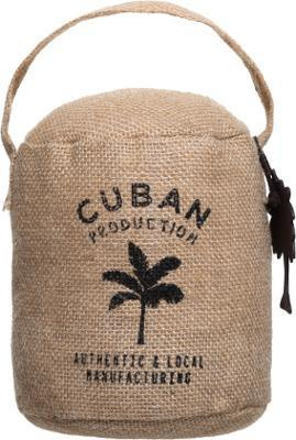 Stopper de ușă decorativ CUBA, pânză, bej, 15 x 17 cm