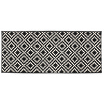 Covor de bucatarie LOSIBI, alb si negru, design scandinav