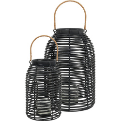 Felinare decorative din technorattan, 2 bucati