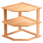 Raft de bucatarie din bambus, coltar, Kesper