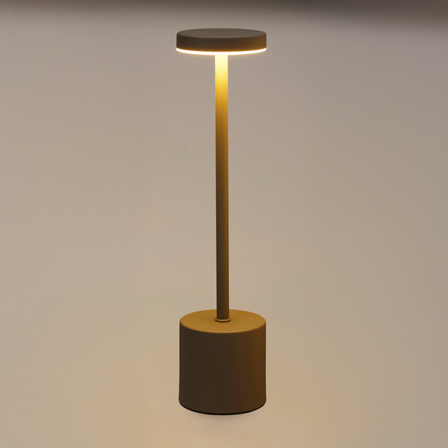 Lampă de birou LED cu baterie reîncărcabilă, metal, 34 cm