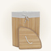 Coș de rufe colțar ARCO, bambus, 60 l, natural