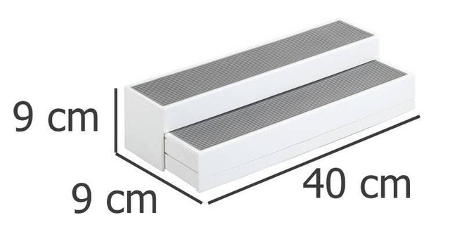 Raft bucătărie 3 niveluri STEPS, 40x9x9 cm, WENKO