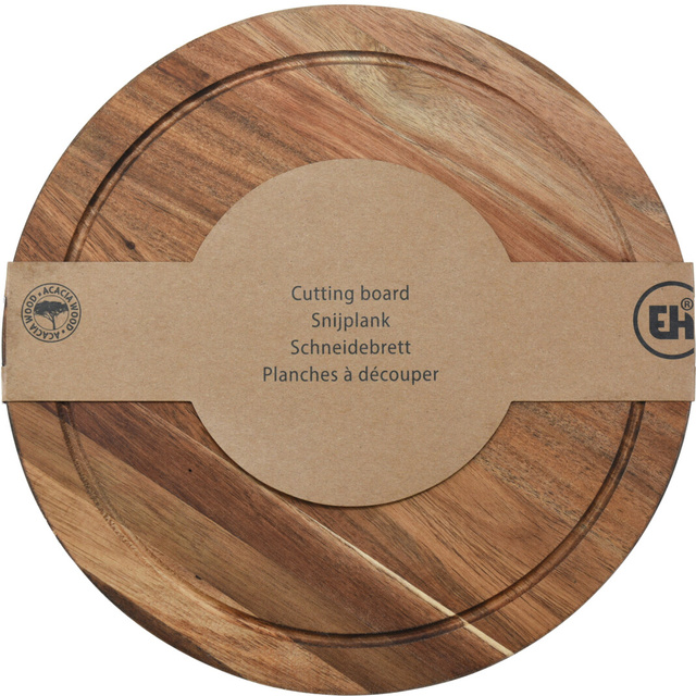 Tăviță de tăiat din lemn de acacia, rotundă, Ø 30 cm