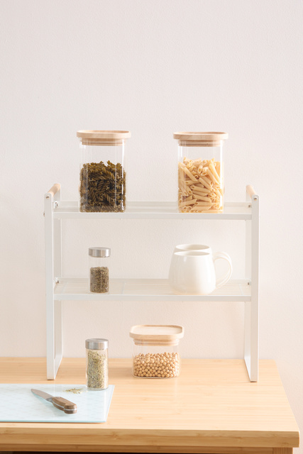 Raft metalic pentru blatul de bucătărie BALM, 42 x 21 x 37,5 cm