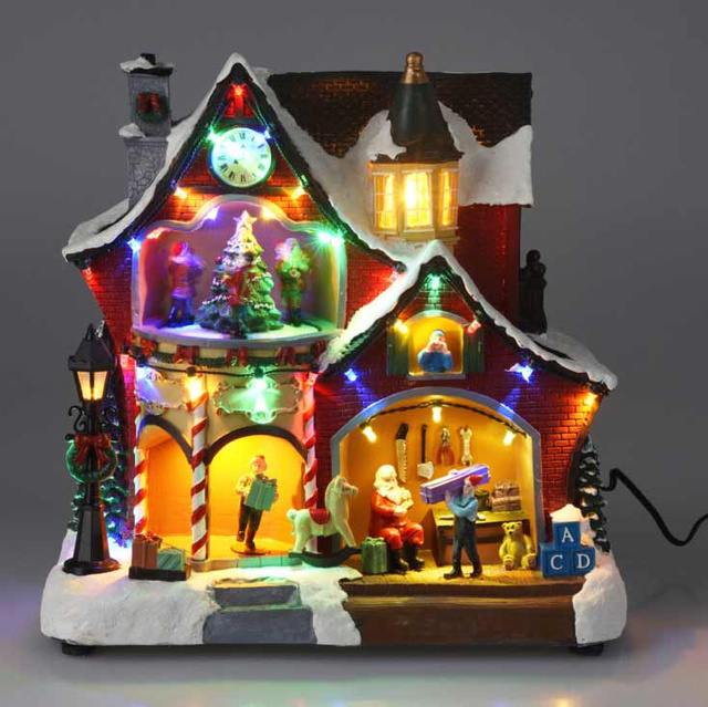 Scenă de sărbătoare mobilă Reședința lui Moș Crăciun