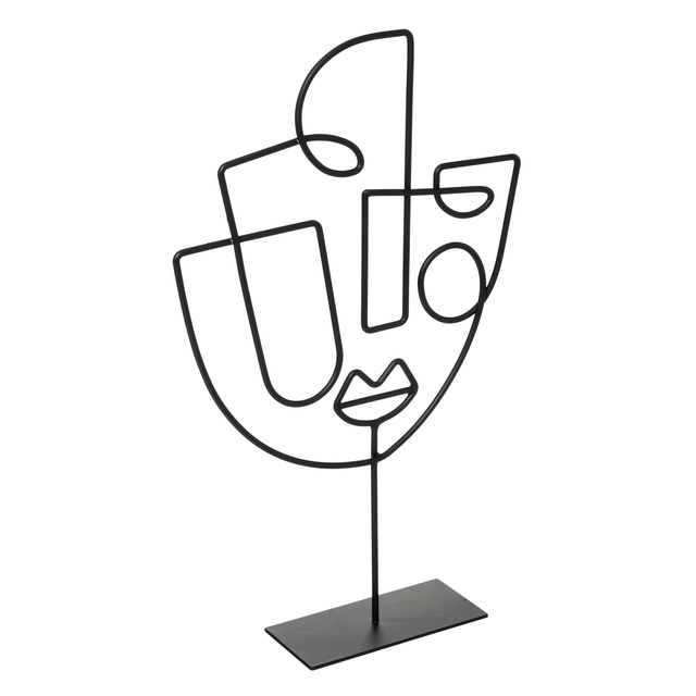 Decor metalic FACE ARTY, 38 cm