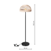 Lampă de podea RORY cu abajur împletit, Ø 40 × 150,5 cm