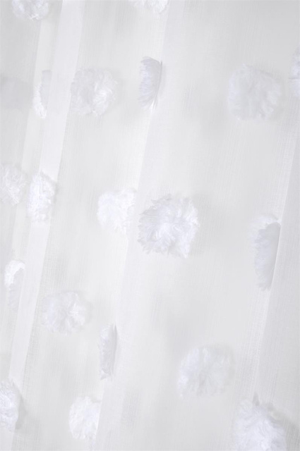 Perdea POMPINOU cu pompoane, 135 x 260 cm