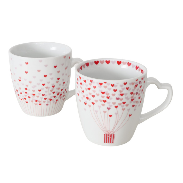 Set două căni pentru îndrăgostiți SHERINE, 480 ml