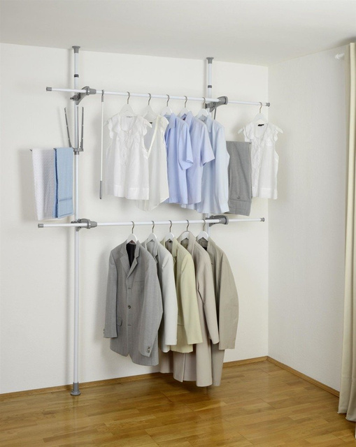 Cuier telescopic HERKULEX FLEX, suport practic cu dimensiuni reglabile - 165-300 x 116-190 x 36 cm, WENKO