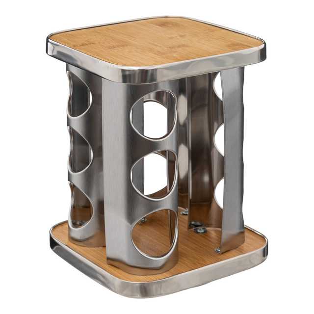 Suport pentru condimente, cu 12 recipiente, bambus