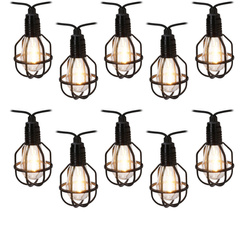 Ghirlanda solara pentru gradina PARTY ALL NIGHT, cu 10 becuri in stil industrial