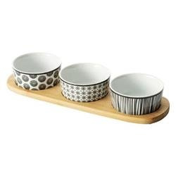 Set boluri aperitive BOHEMIA, portelan, 3 bucati