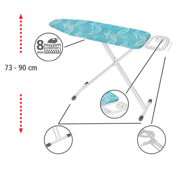 Masă de călcat ADVANCE, 120x42 cm, WENKO