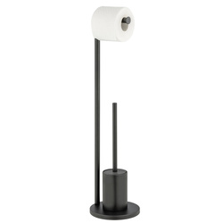 Suport pentru peria de toaleta FERLA cu suport pentru hartie, 2 în 1