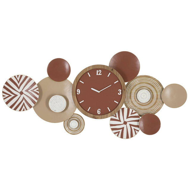 Decor de perete cu ceas, 127 cm