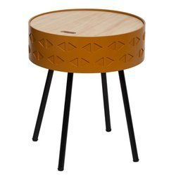 Masuta de cafea rotunda SHIRO cu depozitare