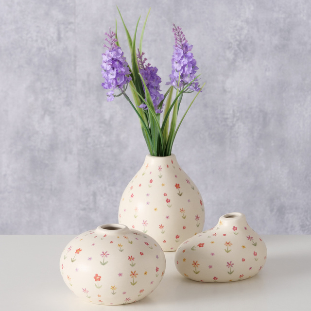 Vaza mica Blumi, model cu flori mici, inaltime 10 cm