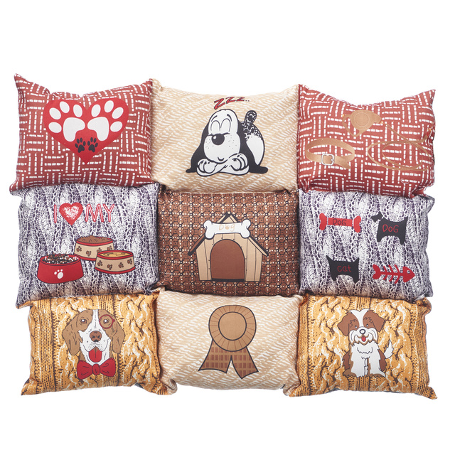 Pat pentru caini, cu fund antiderapant, 58 x 80 cm