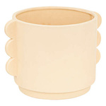Husa pentru ghiveci ceramica WAVY BLISS, 18 cm, bej