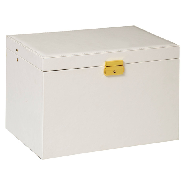 Cutie de bijuterii cu sertare și oglindă