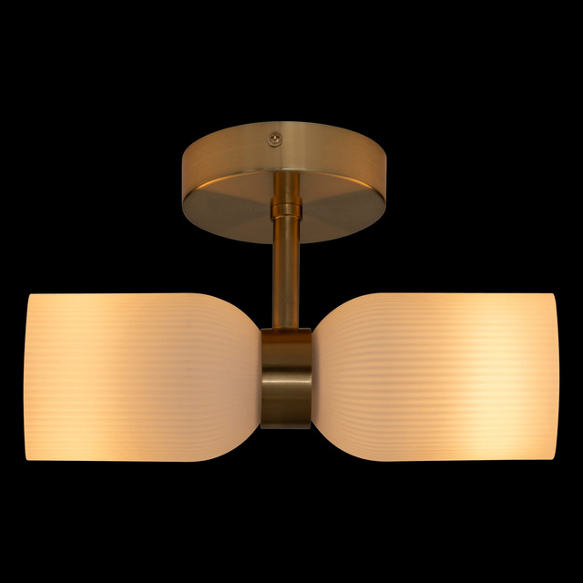 Aplica de perete din sticlă RIO, 2 surse de lumină, înălțime 26,5 cm