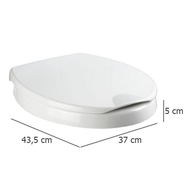 Capac de toaletă Secura Comfort WENKO cu închidere easy-close, scaun de toaletă confortabil Duroplast Easy-Close