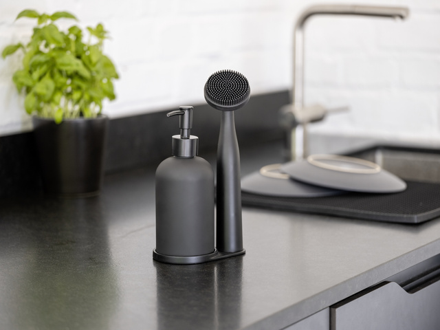 Set bucatarie, dozator 400 ml si perie, Piedo, WENKO