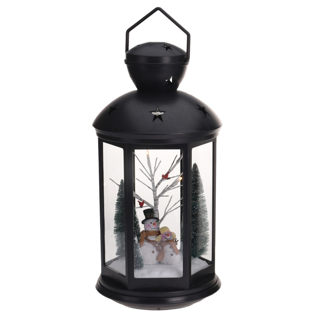 Lampion cu scenă festivă, 43 cm