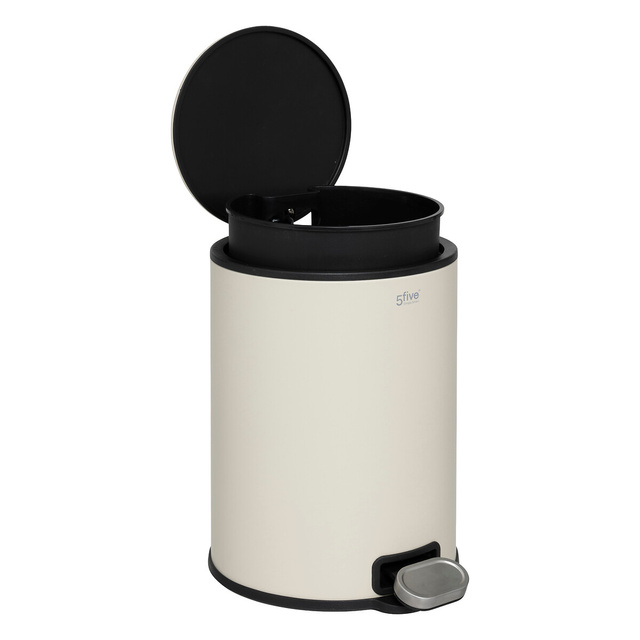 Coș de gunoi metalic Delta 6L argilă