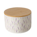 Recipient ceramic LAVANDER cu capac din bambus, Ø 16 cm