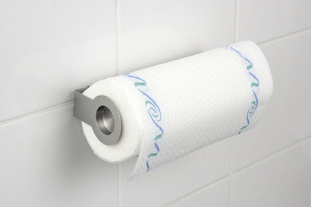 Suport universal pentru prosoape de hârtie CERRI - oțel inoxidabil, WENKO