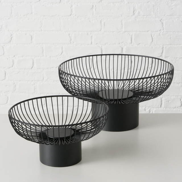 Tăvi metalice pentru fructe CINDY, 2 buc. Ø 30-39 cm