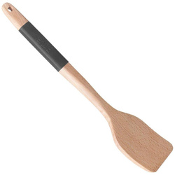 Spatula de bucatarie din lemn cu maner din silicon, 32 cm