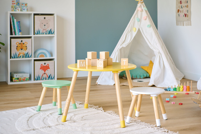 Cos de depozitare tesut, bumbac + zambila de apa