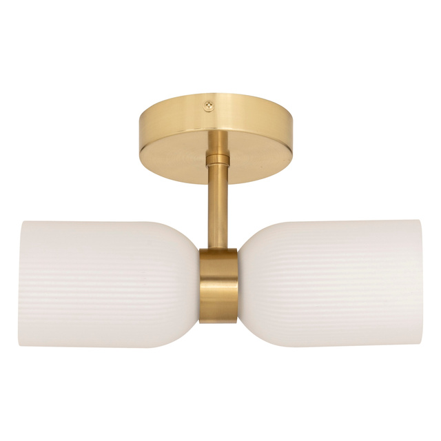 Aplica de perete din sticlă RIO, 2 surse de lumină, înălțime 26,5 cm