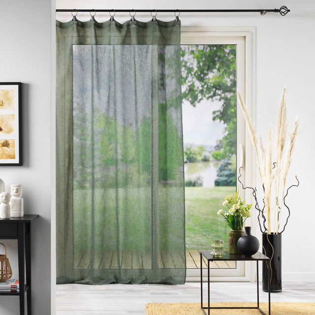 Perdea din plasă LINKA cu ochiuri metalice, 140 x 240 cm