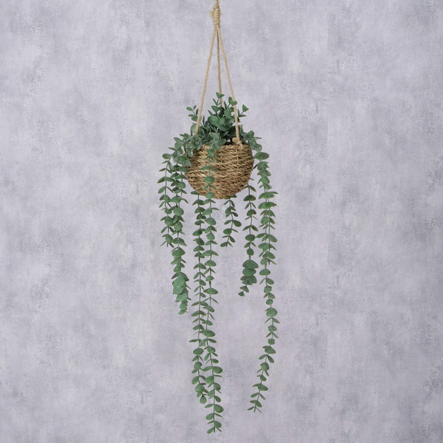 Plantă artificială suspendată EUCALIPTUL, 78 cm
